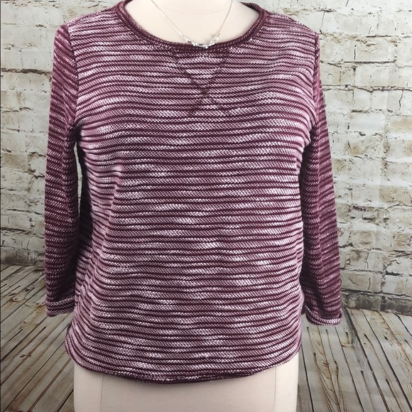 New Direction Weekend Burgundy Sweater - Picture 5 of 8